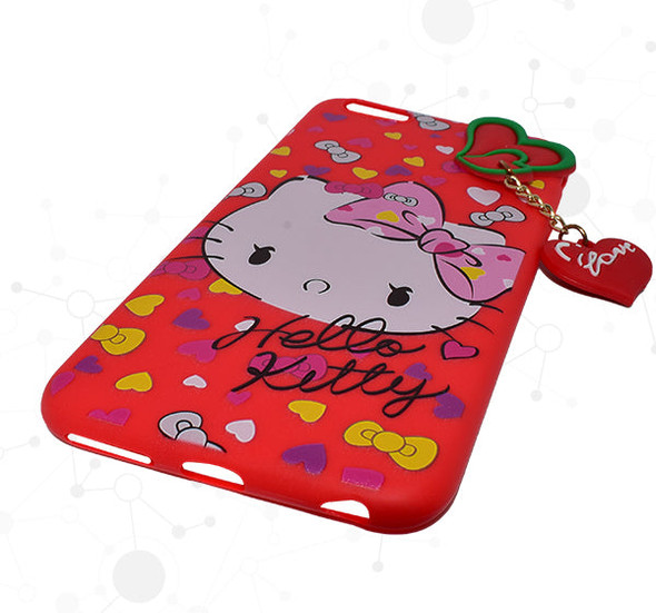 Hello Kitty Iphone 6 Plus Fancy Mobile Back Cover - Red - Hiffey