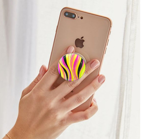 Multi Waves Pop Socket - Multicolor at Hiffey .pk