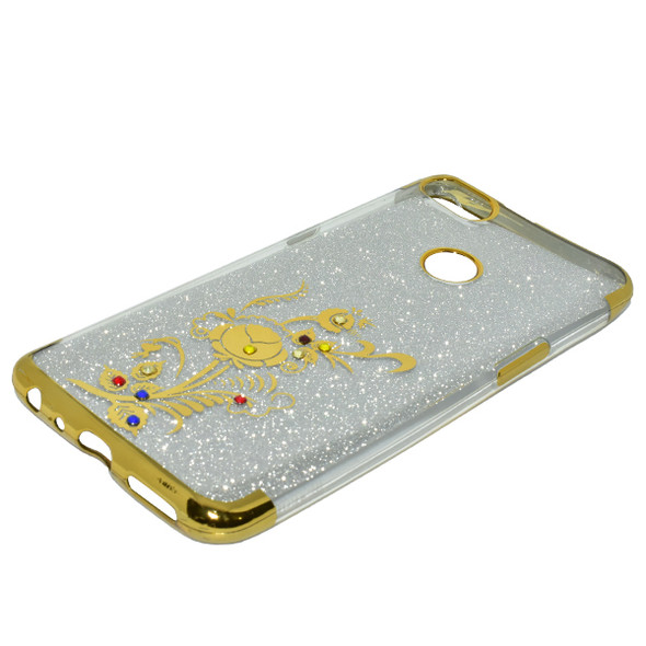 Infinix Hot 6 Beads Shiny Textured Mobile Back Cover - Golden
