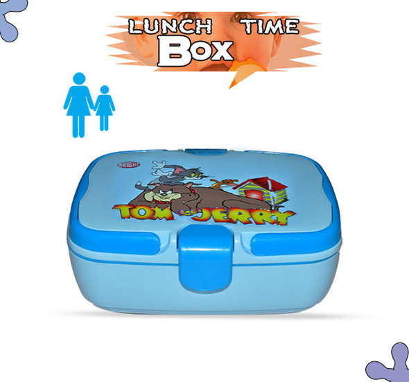 Tom & Jerry Lunch Box For Kids - Sky Blue - Hiffey