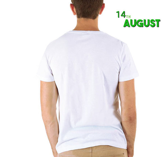 Happy Pakistan Day T-Shirt For Men's - Green & White - Hiffey
