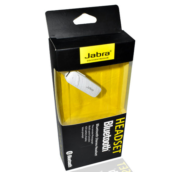 Jabra Discover Freedom Bluetooth Stereo Headset - White - Hiffey