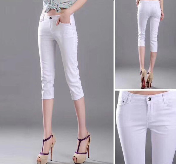 Chino Fashion Pant For Women - White - Hiffey