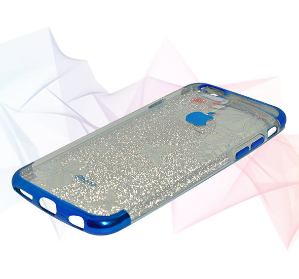 Apple Iphone 6 Shiny Textured Mobile Back Cover - Blue - Hiffey