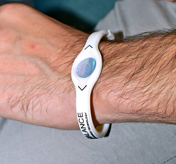 Power Balance Silicone Wristband Bracelet For Men - White at Hiffey .pk