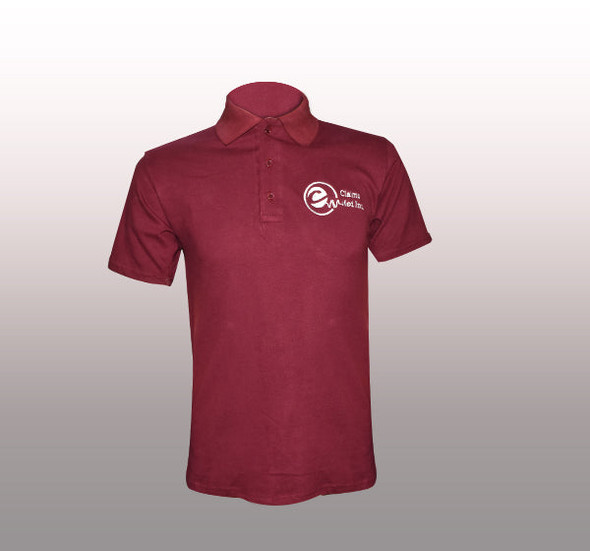 Claims Med Inc T-Shirt For Men - Maroon - Hiffey