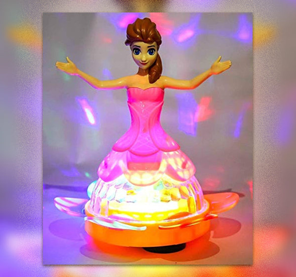 Toyshine Dream Princess Doll With Music And 4D Lights For Kids - Multicolor - Hiffey
