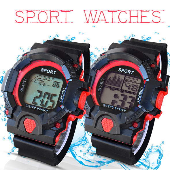 Quartz RGB LED Color Sport Watch For Kids - Hiffey