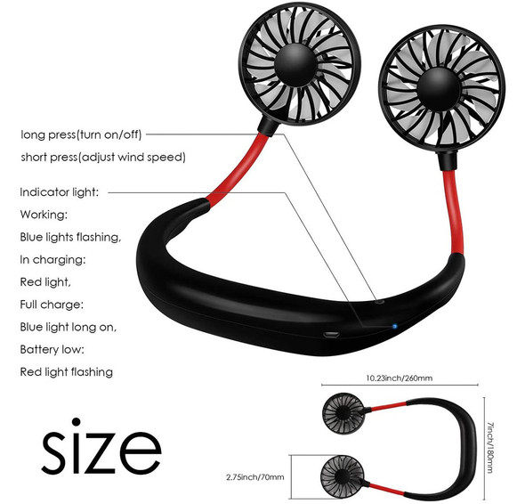 Wearable Neckband Sports Fan - Hiffey