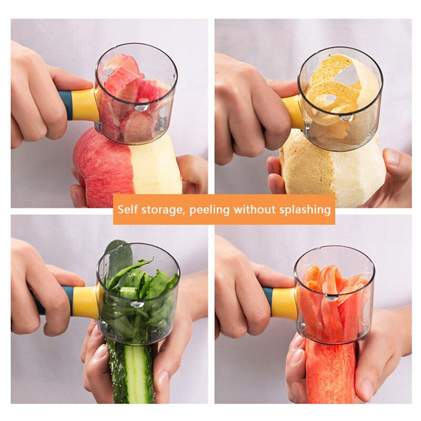 Canstore Multifunctional Stainless Steel Fruit And Vegetable Peeler With Storage Cup - Hiffey