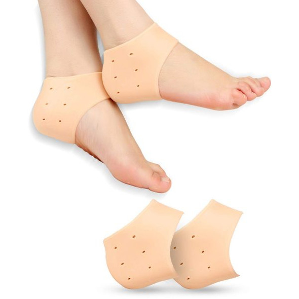 Half Heel Socks Anti Crack Silicon Gel Heel And Foot Protector at Hiffey .pk