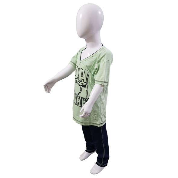 Green & Blue T-Shirt & Trouser for Kids - Hiffey