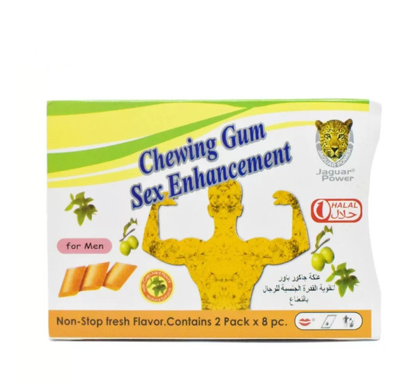 Chewing Gum Sex Enhancement for Men - JAGUAR POWER (Yellow) at Hiffey .pk