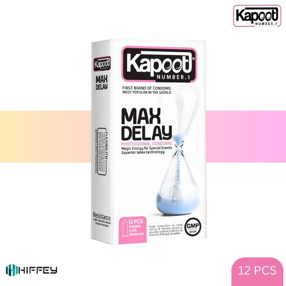 Kapoot Max Delay Professional Condom - 12 PCS at Hiffey .pk