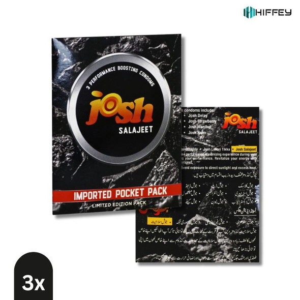 Buy Online Josh Salajeet Condom, Boosting Male Condom, Salajeet Extracts, Intimacy Enhancement Pakistan