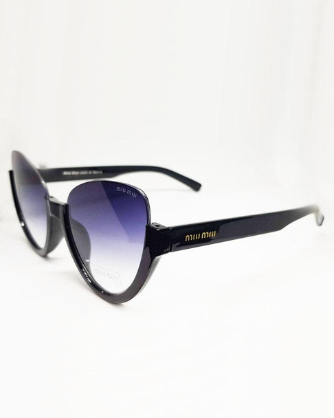 Cat-eye Shape Black Shade Sunglasses - Hiffey