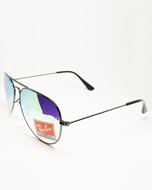 Black Frame Multi Color Shade Sunglasses - Hiffey