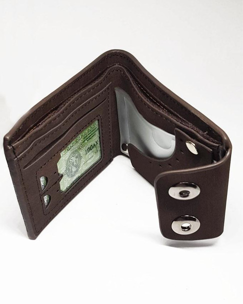 Double Clipper Fashion Unlimited Wallet for Men - Choco Brown at Hiffey .pk