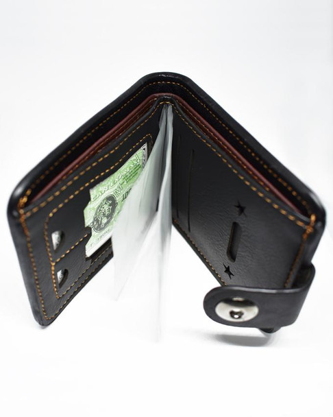 Single Clipper Devis Wallet For Men - Black - Hiffey