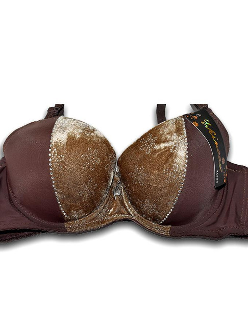 Winter Velvet Padded Push Up Bra Panty Set for Women - Hiffey