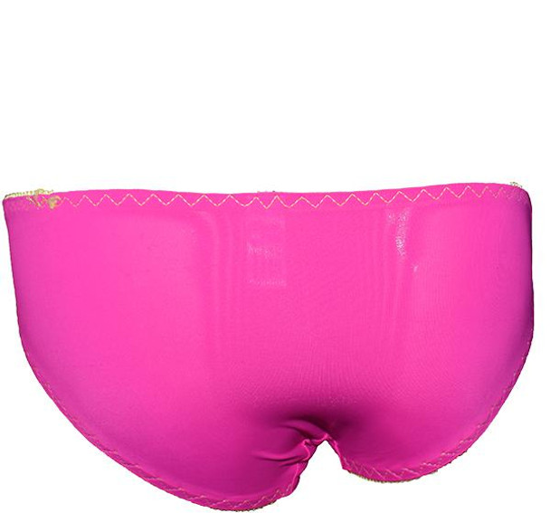 I Love You Printed Underwired Push Up Padded Bra for Women - Dark Pink - Hiffey