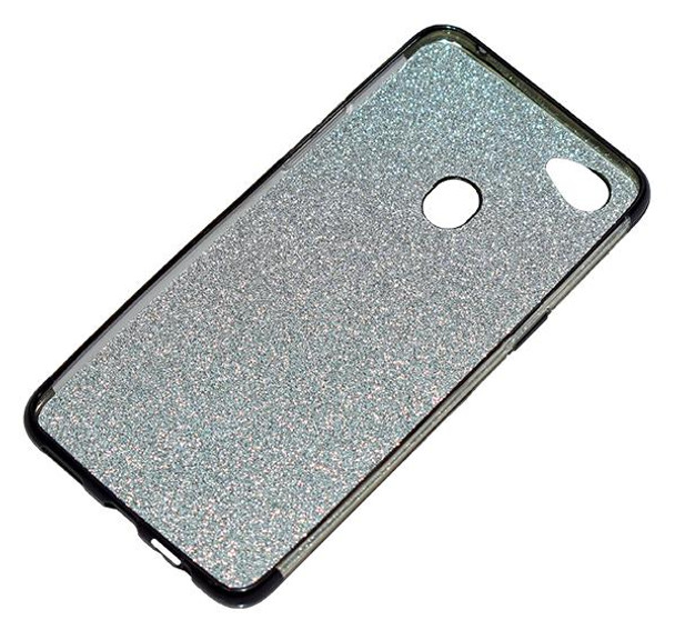 Oppo F7 - Premium Quality Glitter Mobile Cover - Black - Hiffey