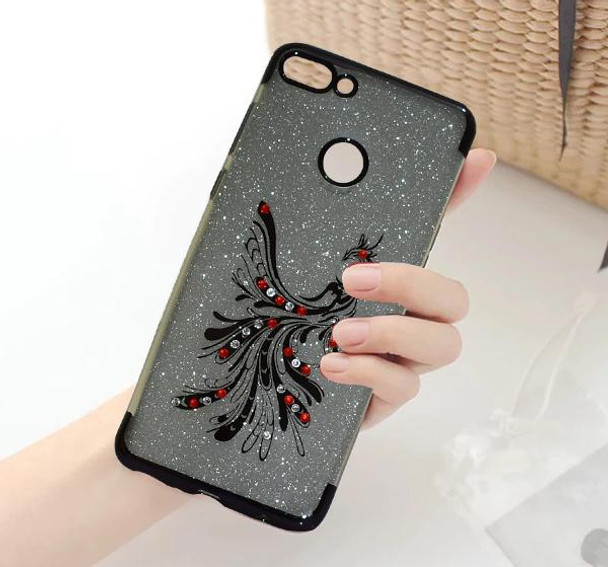 Huawei Y9 - Premium Quality Glitter Mobile Cover - Black at Hiffey .pk