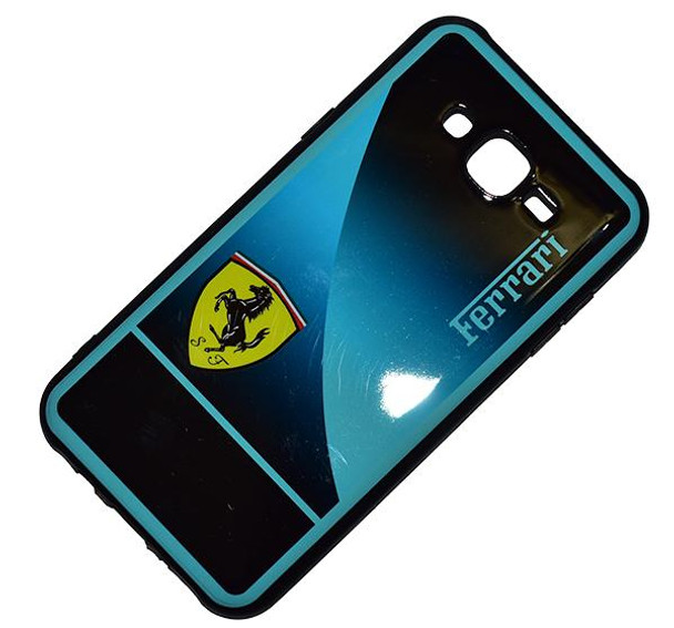 Samsung Galaxy J7 - Ferrari Mobile Back Cover - Black