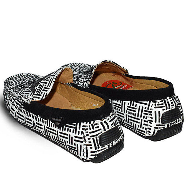 Trendy Velvet Loafers for Men - White - Hiffey