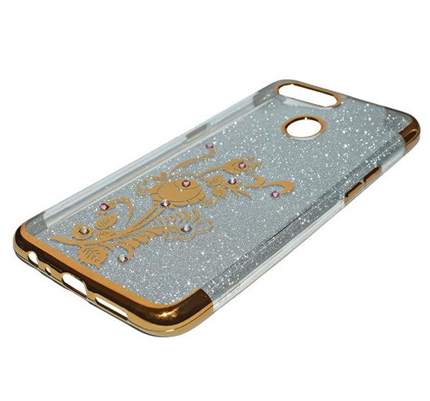 Oppo F9 - Premium Quality Glitter Mobile Cover - Golden - Hiffey