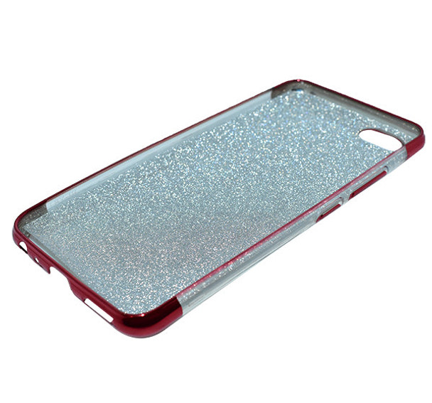 Vivo Y81 - Premium Quality Glitter Mobile Cover - Red - Hiffey