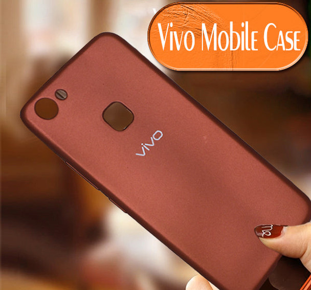 VIVO Y83 High Quality Mobile Back Cover - Brown at Hiffey .pk