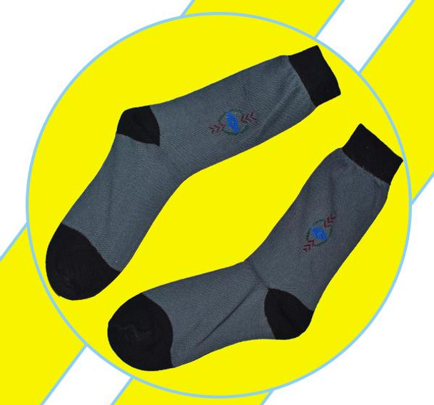 Fire Stone Men Cotton Socks - Gray - Hiffey