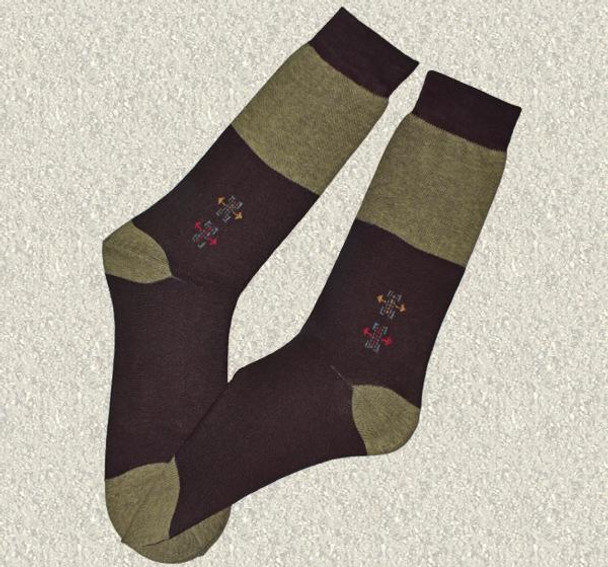 Durable Cotton Socks For Men - Brown at Hiffey .pk