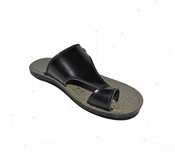 Men Union Foot Wear Chappal - Black - Hiffey