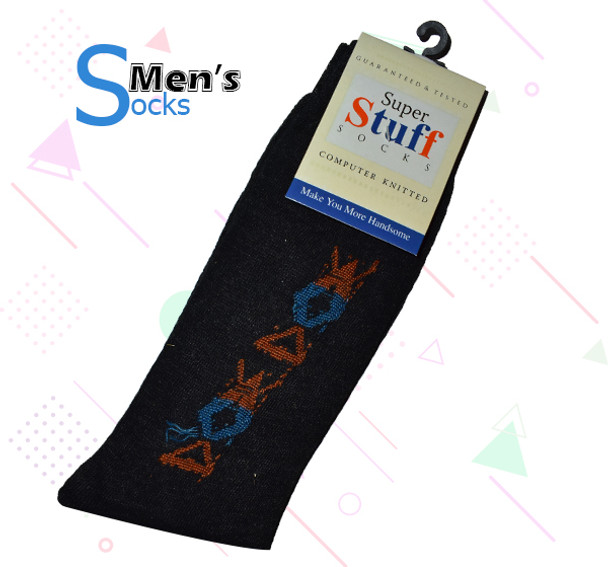Super Stuff Black Socks for Men