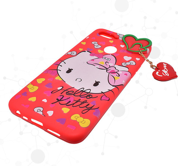 Hello Kitty Oppo F5 & F9 Fancy Mobile Covers - Red - Hiffey