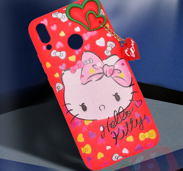 Hello Kitty Huawei Y9 Mobile Back Cover - Red at Hiffey .pk