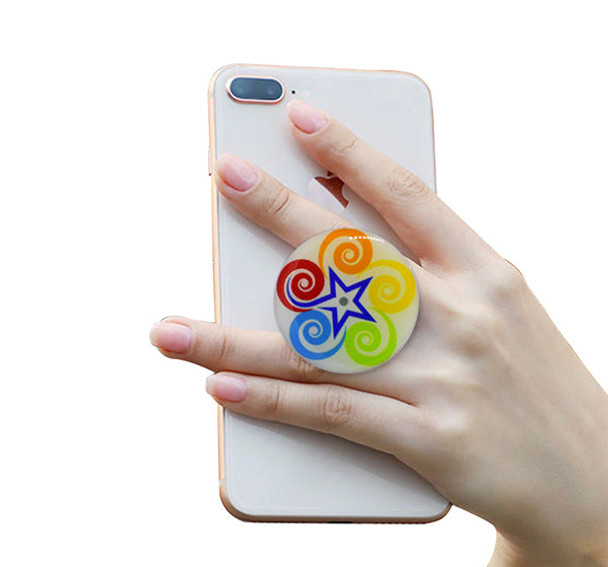 Star Design Pop Socket - Multicolor at Hiffey .pk