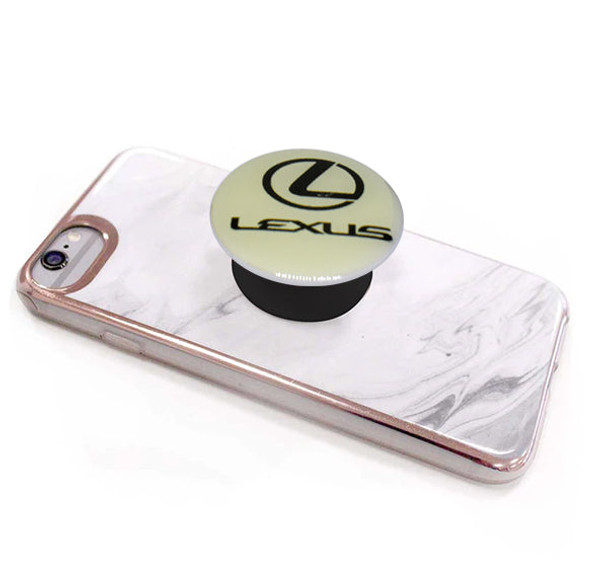 Pop Socket Lexus Logo - White - Hiffey