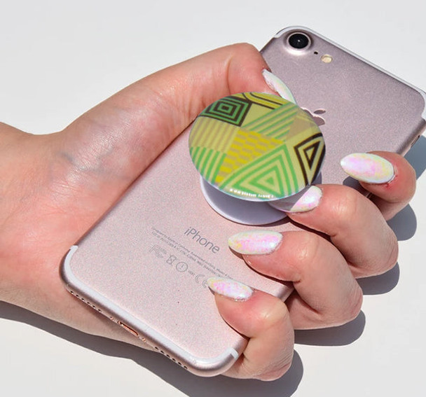 Vertical Shapes Pop Socket - Multicolor at Hiffey .pk