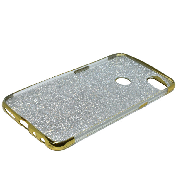 Infinix Hot 6 Beads Shiny Textured Mobile Back Cover - Golden