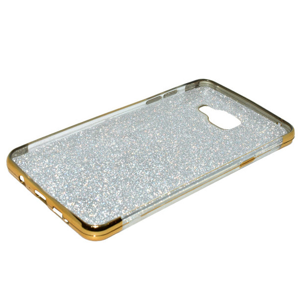 Samsung Galaxy A510 Beads shiny Textured Mobile Back Cover - Golden - Hiffey