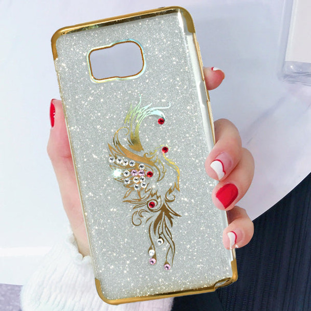 Samsung Galaxy Note 5 Beads Shiny Textured Mobile Back Cover - Golden at Hiffey .pk