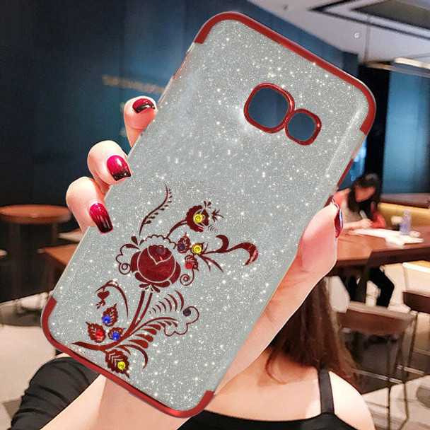 Samsung Galaxy A320 Glitter Mobile Back Covers - Maroon at Hiffey .pk