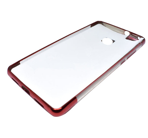 Huawei P9 Lite Shiny Textured Mobile Back Cover - Maroon - Hiffey