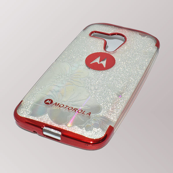 Motorola G6 Textured Mobile Back Cover - Red - Hiffey