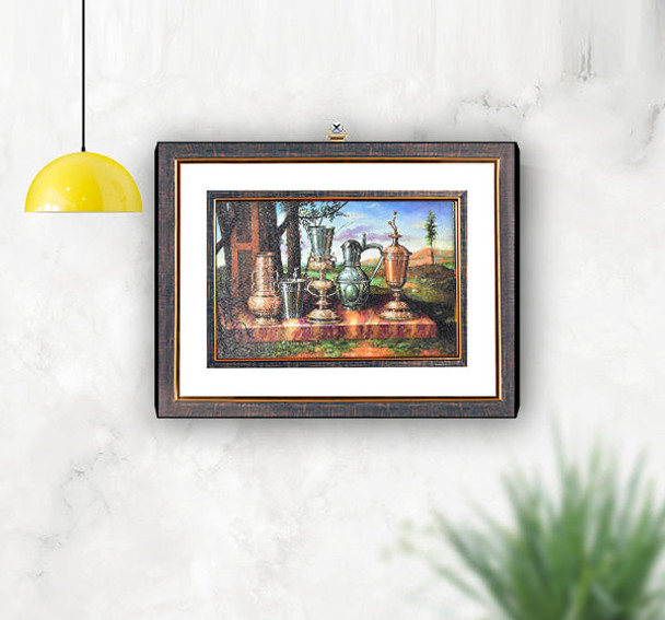 Vintage Still Life Pots Design Wall Hanging Frame at Hiffey .pk