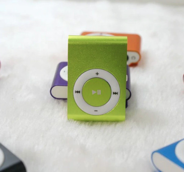 Smart Mini MP3 Player With Headphones & Charging Cable - Light Green - Hiffey