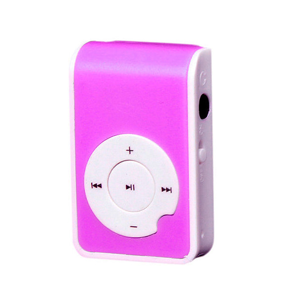 Smart Mini MP3 Player With Headphones & Charging Cable - Purple - Hiffey